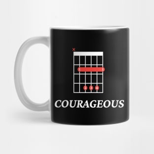 B Courageous B Guitar Chord Tab Dark Theme Mug